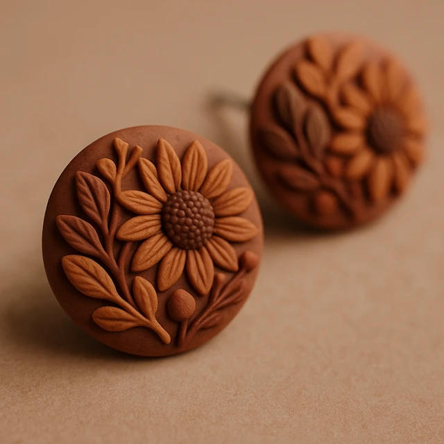 Flower earrings
